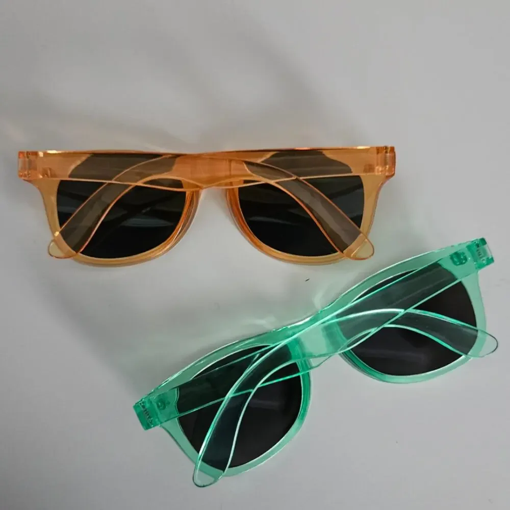 Kids Green and Orange Neon Sunglasses Bundle